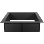 Mophorn anneau de foyer carr�, hauteur de 10 pouces, diam�tre ext�rieur de 36 x 36 pouces et diam�tre ...