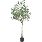 Mophorn - arbre eucalyptus artificiel 1. 8m de haut faux plante materiau pe anti - tip tilt protection ...