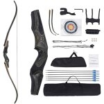 Mophorn ? arc recourb� d�montable en bois 60 pouces ? design ergonomique pour droitier ? vitesse de fl�che ...