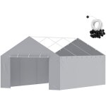 Mophorn - auvent de remplacement pour abri d'auto 13x20 pi, paroi latrale, bche robuste pour abri de ...