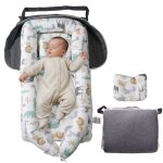 Mophorn baby lounger, 100% coton nest sleeper pour nouveau - ns, chaise longue respirante et douce pour ...