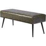 Mophorn banc en cuir pu 110 x 40 x 43 cm, bout de lit avec pieds mtalliques, banquette moderne pour ...