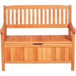 Mophorn banc de rangement ext�rieur en bois avec coffre de 125 l, con�u pour une utilisation polyvalente ...