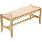 Mophorn - banc en rotin, banc en bois de 40 pouces avec rotin tissé à la main, pieds en bois de chêne, ... Mophorn - banc en rotin, banc en bois de 40 pouces avec rotin tissé à la main, pieds en bois de chêne, ...