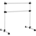 Mophorn barre de ballet double portable et autoportante, structure en aluminium r�glable en hauteur, ...