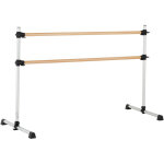 Mophorn barre de ballet portable et autoportante, double barre en h�tre, 1840 mm, r�glable en hauteur, ...