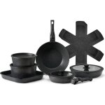 Mophorn - batterie de cuisine antiadhésive en granit de 17 pièces avec poignées amovibles, avec poêles ... Mophorn - batterie de cuisine antiadhésive en granit de 17 pièces avec poignées amovibles, avec poêles ...