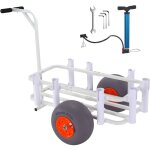Mophorn - beach fishing cart, capacit de 300 lb, chariot de pche et de marine en aluminium robuste ...