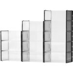 Mophorn bo�tes � chaussures empilables lot de 12 pi�ces, rangement pour chaussures jusqu'� la taille ...