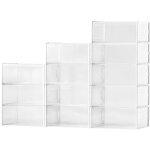 Mophorn bo�tes � chaussures modulaires empilables - lot de 12, adapt�es jusqu'� la taille us 11, rangement ...