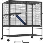 Mophorn - cage à furet en métal à roulettes de 99 cm, grande cage critter nation à 2 niveaux. idéale ... Mophorn - cage à furet en métal à roulettes de 99 cm, grande cage critter nation à 2 niveaux. idéale ...