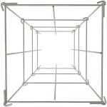 Mophorn - cages � tomates , 30 x 30 x 117 cm, lot de 10 tours de support carr�es pour plantes, acier ...