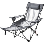 Mophorn chaise de camping pliante avec 4 positions ajustables, chaise longue portable pour adultes, �quip�e ...