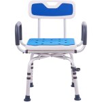 Mophorn - chaise de douche pivotante � 360�, si�ge de douche r�glable avec accoudoirs et dossier pour ...