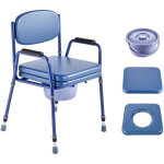 Mophorn chaise perc�e de chevet 3 en 1, capacit� de 181 kg, toilettes portables avec si�ge et dossier ...