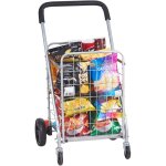 Mophorn chariot de courses pliable, capacit de charge maximale de 110 lb, chariot utilitaire d'picerie ...