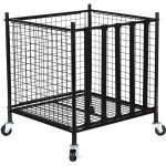 Mophorn - chariot de rangement pour ballons de sport � roulettes, cage de basket - ball verrouillable ...
