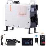 Chauffage diesel 2 kw, chauffage d'air portable tout - en - un 12 v / 24 v avec application bluetooth, ...
