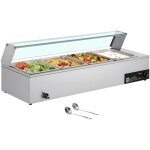 Mophorn chauffe - plat lectrique  vapeur 1500 w, buffet chauffant en acier inoxydable, bain - marie ...