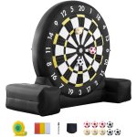 Mophorn cible de football gante gonflable, 2500 mm, panneau de flchettes avec 9 ballons et pompe  ...