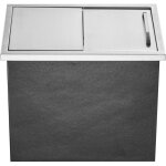Mophorn - coffre  glace encastr, 18'l x 12'l x 14, 5'h en acier inoxydable, glacire commerciale de ...