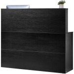 Mophorn ? comptoir d'accueil en l 140x80x120 cm ? mdf r�sistant � l'eau ? tiroir et armoire de rangement ...
