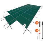 Mophorn - couverture de scurit pour piscine convient aux piscines enterres rectangulaires de 16 x ...