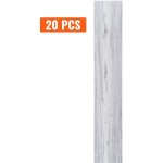 Mophorn dalles de sol en vinyle autocollantes 36x6 pouces, 20 dalles de 0, 62mm d'paisseur, grain de ...
