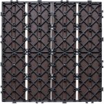 Mophorn dalles de terrasse embotables, 12 x12 , lot de 10, 10 pi2, bois plastique, revtement de sol ...
