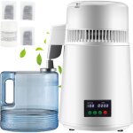 Mophorn - distillateur d'eau 4l, appareil 1l / h, affichage de la dur�e et de la temp�rature, blanc