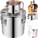 Mophorn distillateur moonshine en acier inoxydable de 8, 5 gallons, tube en cuivre de 38 l, kit de brassage ...