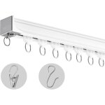 Mophorn ensemble de rails à rideaux de plafond de 17, 7 pi, système de rails à rideaux coulissants pour ... Mophorn ensemble de rails à rideaux de plafond de 17, 7 pi, système de rails à rideaux coulissants pour ...