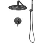 Mophorn ensemble de robinetterie de douche encastrable, syst�me de douche pluie avec pommeau rond de ...