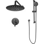 Mophorn ensemble de robinetterie de douche encastrable, syst�me de douche avec pommeau de t�te rond de ...