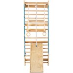 Mophorn espalier en bois massif, Échelle murale à 15 niveaux, capacité de charge 99, 8 kg, avec toboggan, ... Mophorn espalier en bois massif, Échelle murale à 15 niveaux, capacité de charge 99, 8 kg, avec toboggan, ...