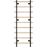 Mophorn espalier mural en bois massif et acier au carbone 197x80 cm, chelle sudoise  9 niveaux, capacit ...