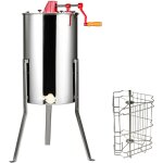 Mophorn - extracteur de miel manuel , centrifugeuse � miel 2 / 4 cadres, extraction apicole en acier ...
