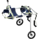 Mophorn - fauteuil roulant pour chien  2 roues pour pattes arrire, chariot lger et rglable pour animaux ...