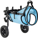 Mophorn fauteuil roulant pour chien, chariot � 2 roues l�ger et ajustable, con�u pour les chiens bless�s ...