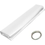 Mophorn - film de serre 10x25 pieds, paisseur 6 mil, polythylne rsistant aux uv, plastique transparent ...