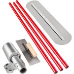 Mophorn flotteur a taureau flotteur a beton 900x200mm outil a ciment avec poteaux poignee de flotteur ...