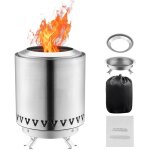 Mophorn foyer de table , foyer en acier inoxydable de 6 pouces, brleur  alcool portable, machine  ...