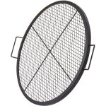 Mophorn grille de barbecue ronde x - marks de 76, 2 cm en acier robuste, portable avec poigne pour le ...