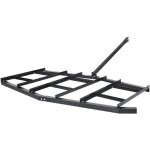 Mophorn - herse tra�n�e 2150 mm r�teau niveleur remorquable en acier q235 avec barres ajustables, capacit� ...