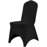Mophorn housses de chaise pliantes en élasthanne extensible, 50 pièces, noir, avant arqué universel, ... Mophorn housses de chaise pliantes en élasthanne extensible, 50 pièces, noir, avant arqué universel, ...