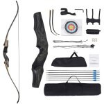 Mophorn kit arc recourb et flches, dmontables en bois 1524 mm, ensemble ergonomique pour droitier, ...