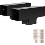 Mophorn kit de pergola (lot de 2), en forme de t 4x4 (dimensions r�elles 3, 5x3, 5 pouces), supports ...