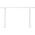 Mophorn - kit de rampe d'escalier de 5 pieds, rampes rglables en aluminium blanc pour 0  5 marches, ...