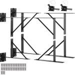 Mophorn - kit de supports d'angle de portail, 2 ensembles, quincaillerie de cadre anti - affaissement, ...