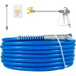 Kit de tuyau de pulvrisation de peinture sans air, 50ft 3600 psi tube en fibre haute pression, 8 - inch ...